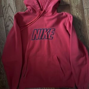 Red Nike Hoodie Sz Medium